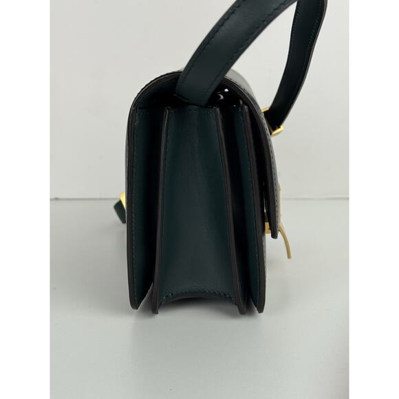 Celine Classic Box Medium Dark Green Leather Women's Shoulder Bag - Picture 5 of 16